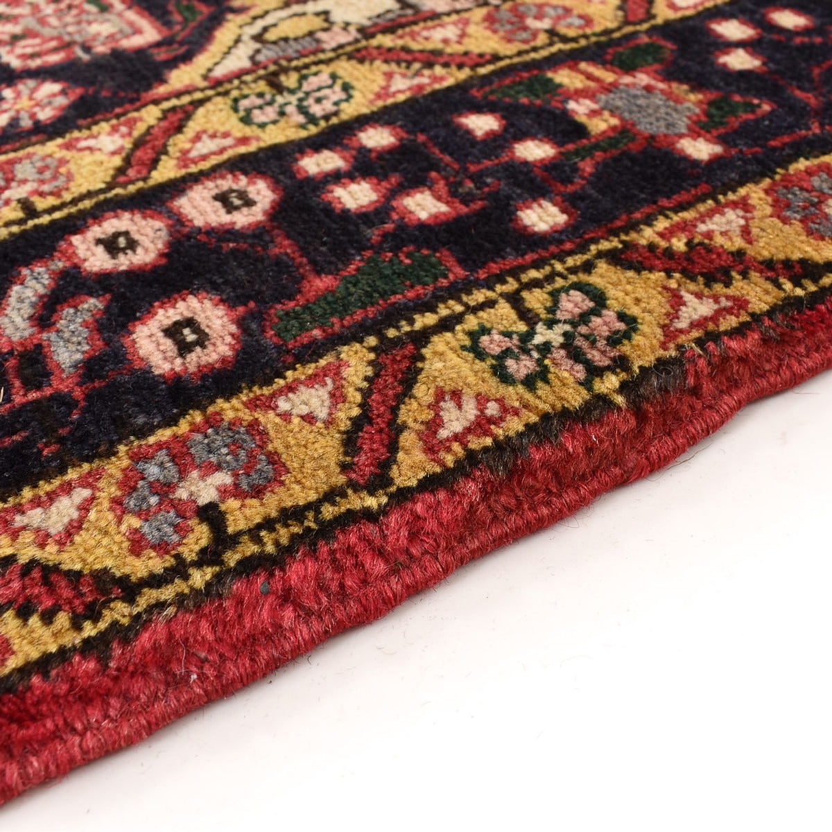 Hamadan Teppich 118x442cm - Perserteppich - hellrot