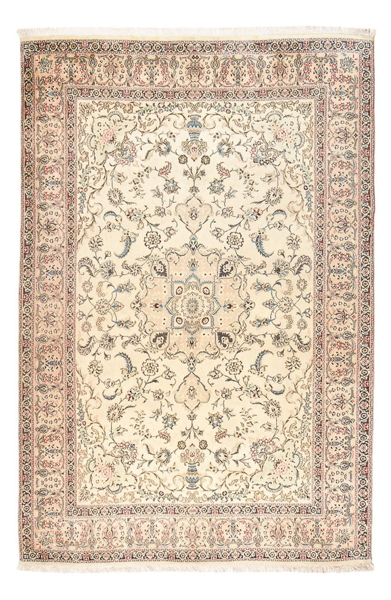 Täbriz - 40 Raj Teppich 188x290cm - Perserteppich - beige