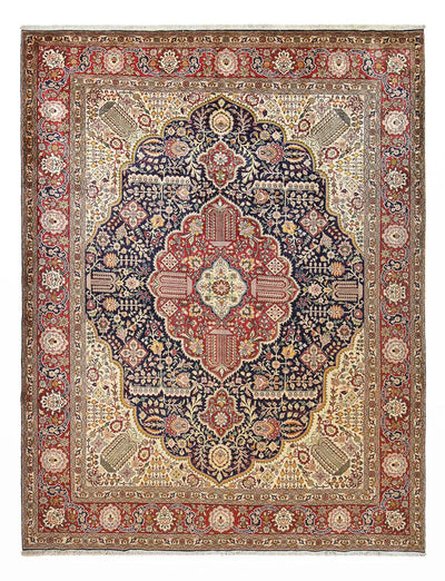 Täbriz - 40 Raj Teppich 310x405cm - Perserteppich - mehrfarbig