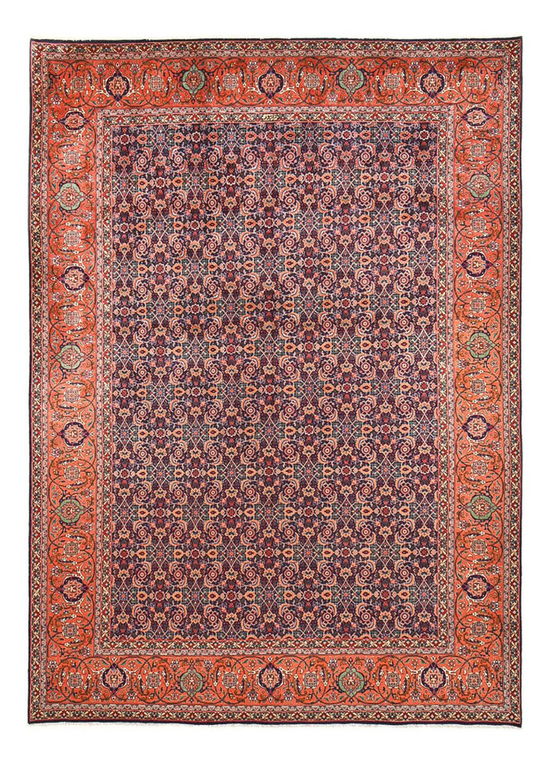 Täbriz - 40 Raj Teppich 278x373cm - Perserteppich - bordeauxrot