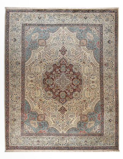 Täbriz - 40 Raj Teppich 306x389cm - Perserteppich - sand