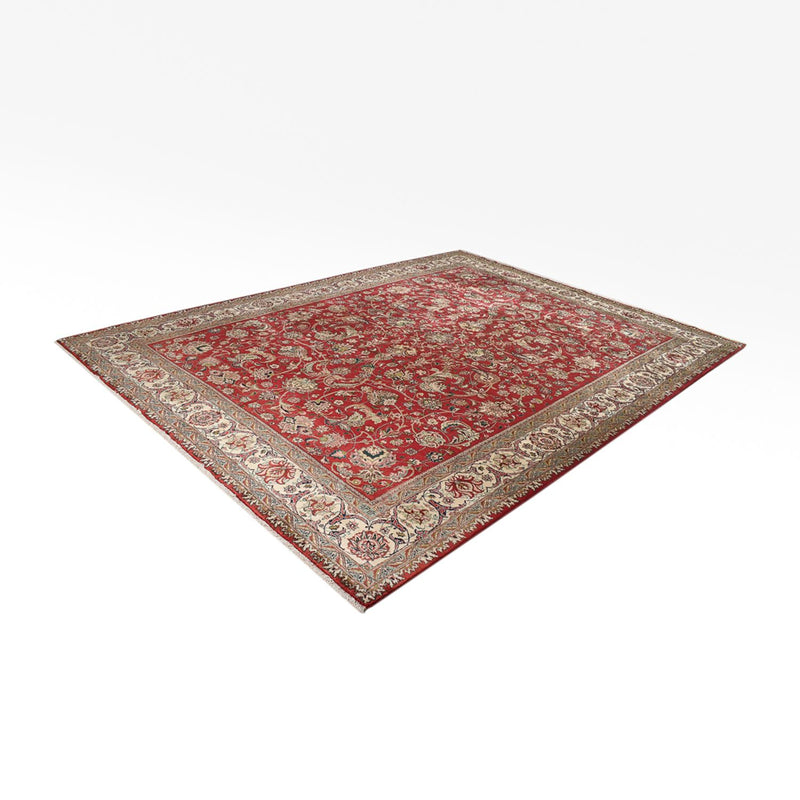 Täbriz - 40 Raj Teppich 298x400cm - Perserteppich - rot