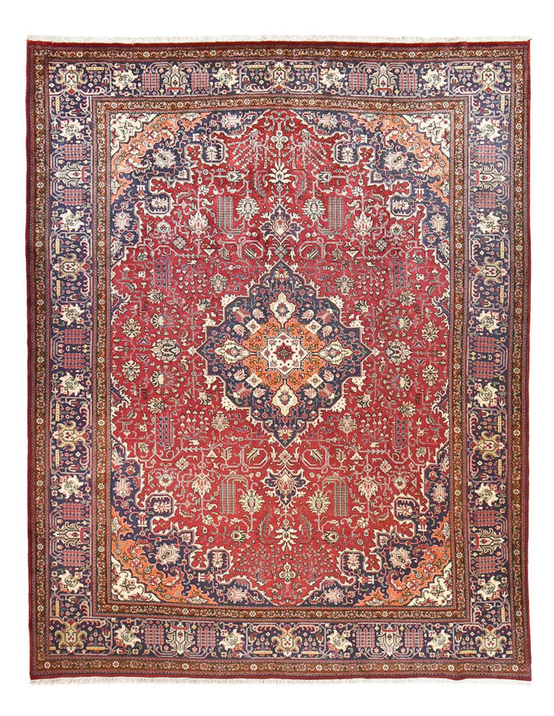Täbriz - 40 Raj Teppich 308x402cm - Perserteppich - rot