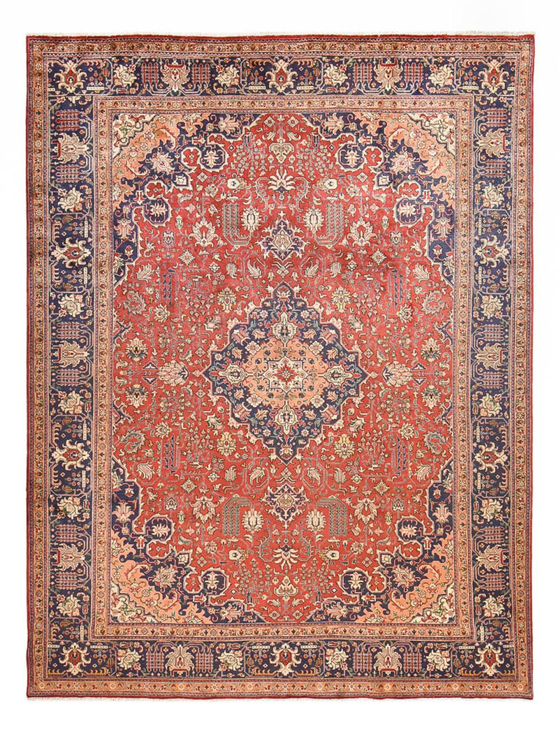 Täbriz - 40 Raj Teppich 304x396cm - Perserteppich - rot