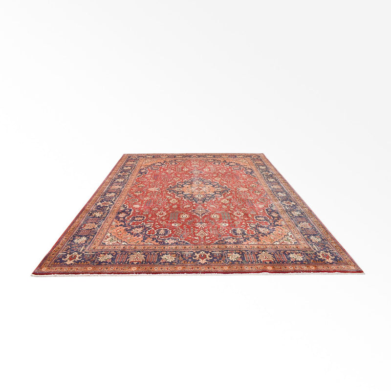 Täbriz - 40 Raj Teppich 304x396cm - Perserteppich - rot