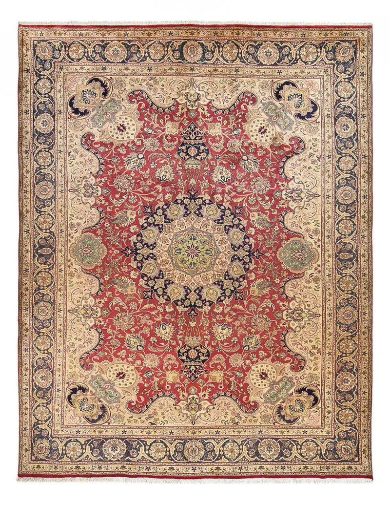 Täbriz - 40 Raj Teppich 297x398cm - Perserteppich - mehrfarbig
