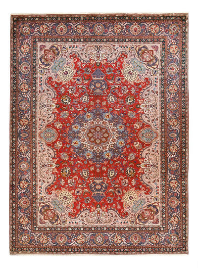 Täbriz - 40 Raj Teppich 300x408cm - Perserteppich - rot