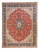 Täbriz - 40 Raj Teppich 300x382cm - Perserteppich - rot