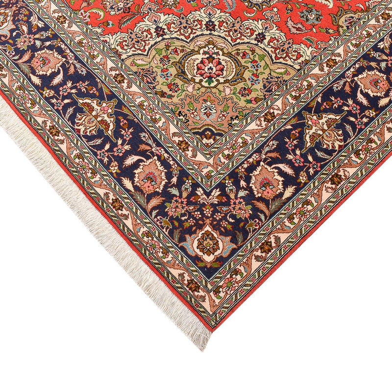 Täbriz - 50 Raj Teppich 208x295cm - Perserteppich - rot