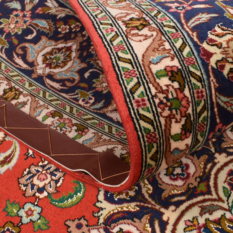 Täbriz - 50 Raj Teppich 208x295cm - Perserteppich - rot