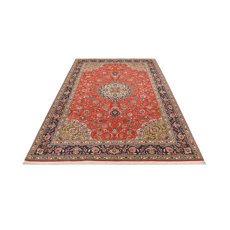 Täbriz - 50 Raj Teppich 208x295cm - Perserteppich - rot