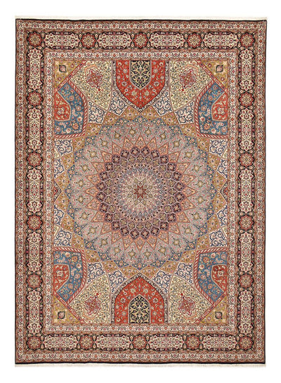 Täbriz - 50 Raj Teppich 302x402cm - Perserteppich - hellbeige