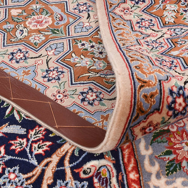 Isfahan Teppich 159x238cm - Perserteppich - dunkelblau