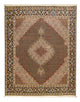 Täbriz - 40 Raj Teppich 153x195cm - Perserteppich - braun