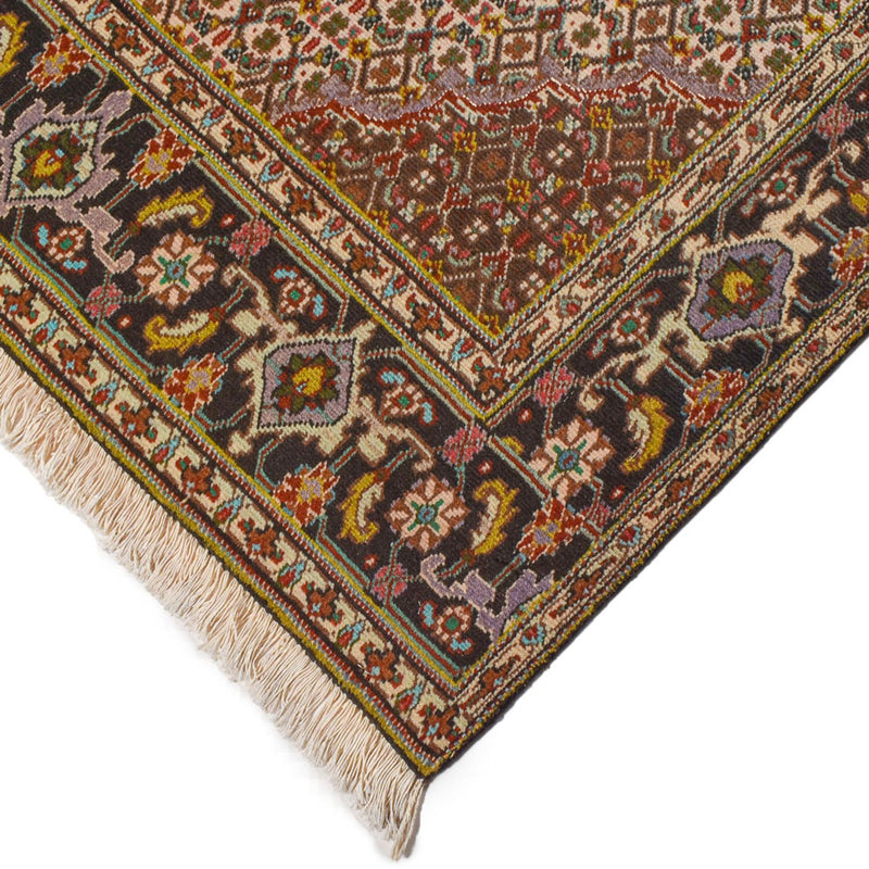 Täbriz - 40 Raj Teppich 153x195cm - Perserteppich - braun
