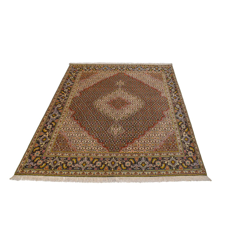 Täbriz - 40 Raj Teppich 153x195cm - Perserteppich - braun
