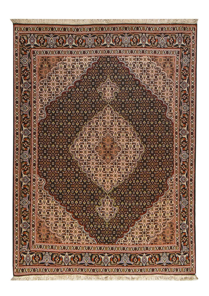 Täbriz - 40 Raj Teppich 148x207cm - Perserteppich - braun