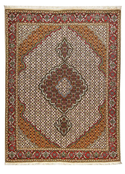 Täbriz - 40 Raj Teppich 150x198cm - Perserteppich - mehrfarbig