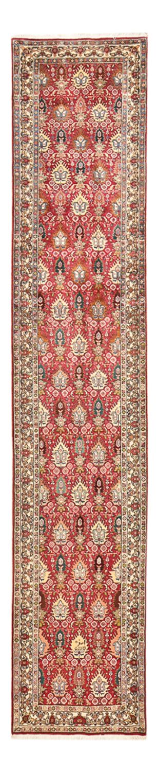 Täbriz - 40 Raj Teppich 80x408cm - Perserteppich - hellrot