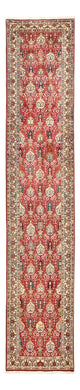 Täbriz - 40 Raj Teppich 80x408cm - Perserteppich - hellrot
