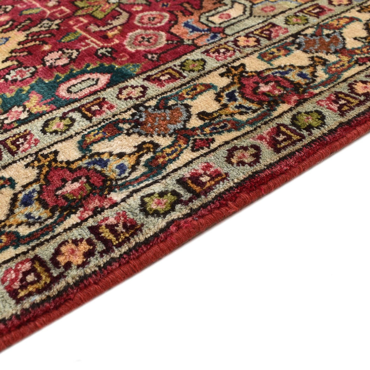 Täbriz - 40 Raj Teppich 80x408cm - Perserteppich - hellrot