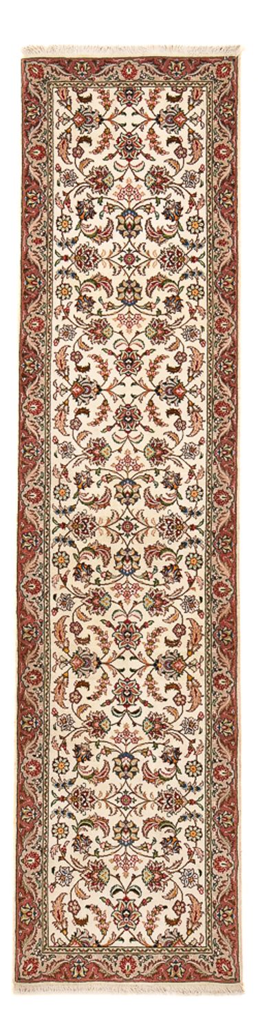 Täbriz - 50 Raj Teppich 69x297cm - Perserteppich - sand