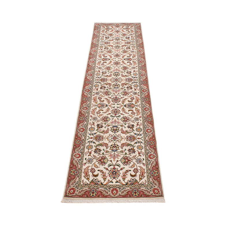Täbriz - 50 Raj Teppich 69x297cm - Perserteppich - sand