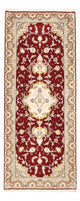 Täbriz - 50 Raj Teppich 80x198cm - Perserteppich - rot