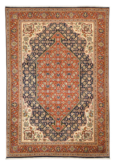 Sarough Teppich 198x298cm - Perserteppich - dunkelblau