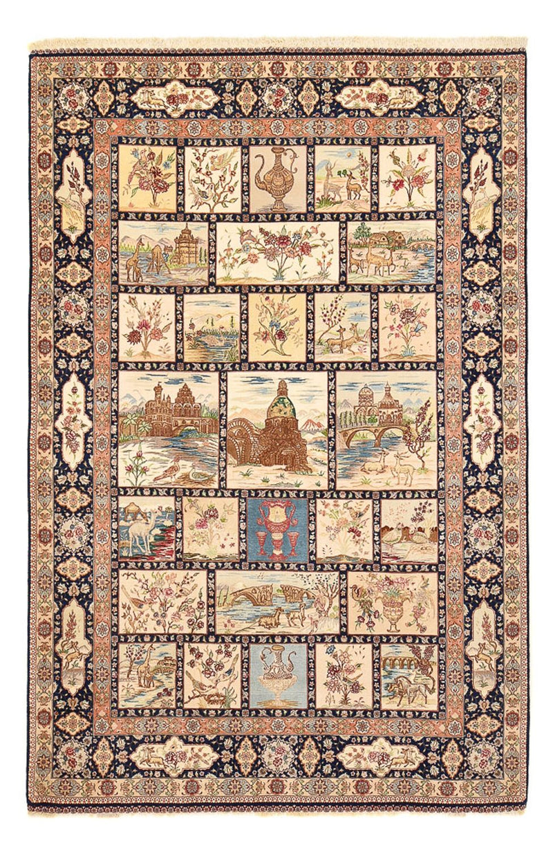 Täbriz - 70 Raj Teppich 198x300cm - Perserteppich - mehrfarbig
