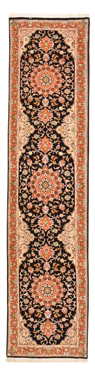 Täbriz - 50 Raj Teppich 69x288cm - Perserteppich - dunkelblau