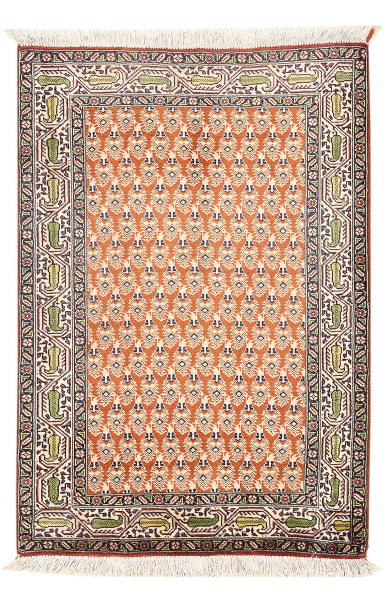 Täbriz - 50 Raj Teppich 63x97cm - Perserteppich - mehrfarbig