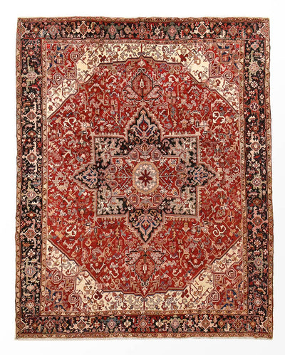 Heriz Teppich 332x402cm - Perserteppich - rot