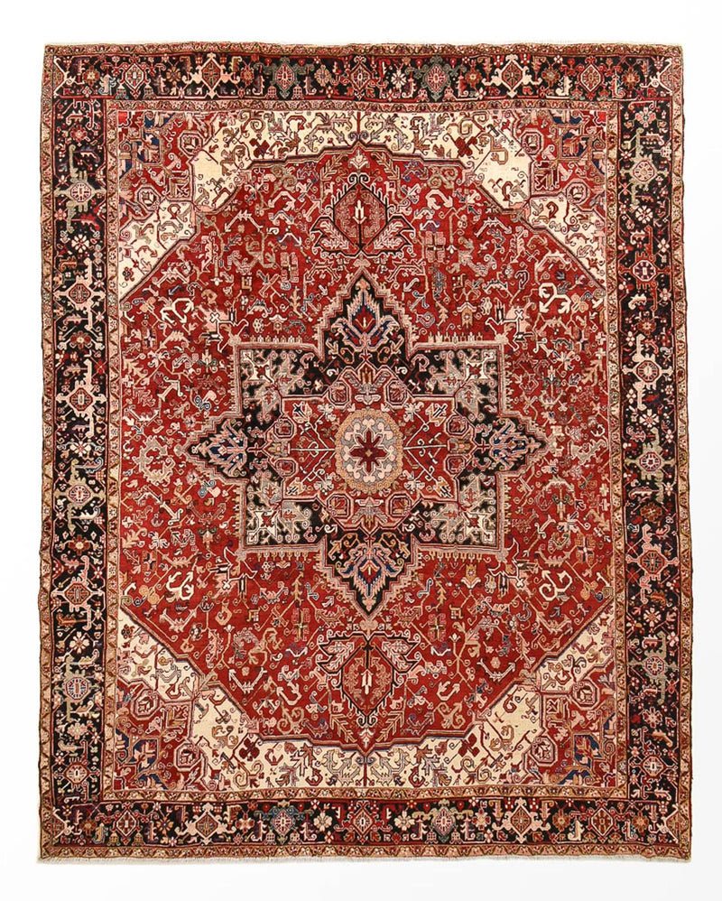 Heriz Teppich 332x402cm - Perserteppich - rot