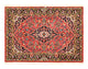 Keshan Teppich 70x100cm - Perserteppich - rot