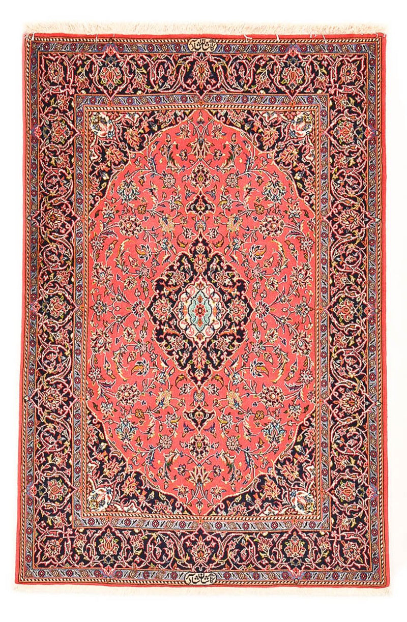 Keshan Teppich 114x170cm - Perserteppich - hellrot