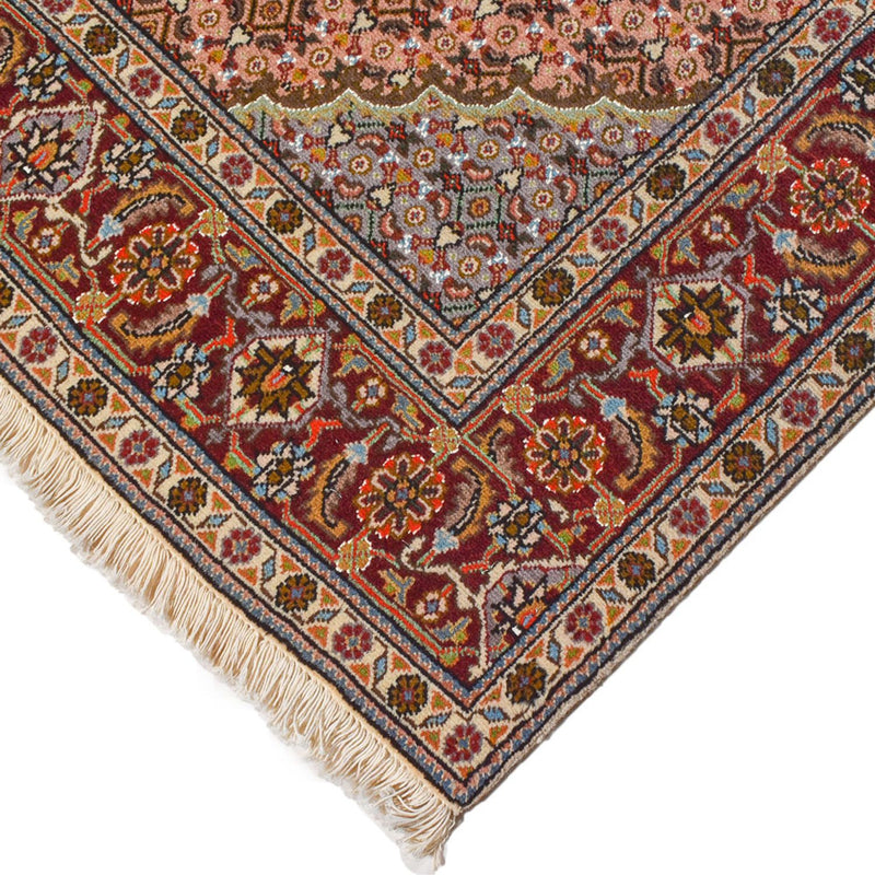 Täbriz - 40 Raj Teppich 150x209cm - Perserteppich - sand