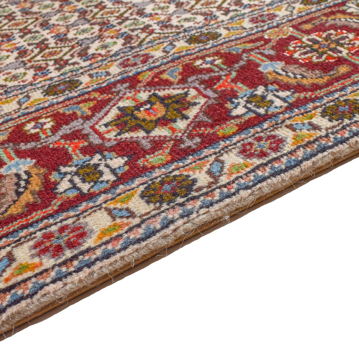 Täbriz - 40 Raj Teppich 150x209cm - Perserteppich - sand