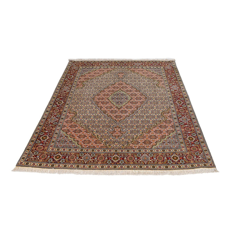 Täbriz - 40 Raj Teppich 150x209cm - Perserteppich - sand