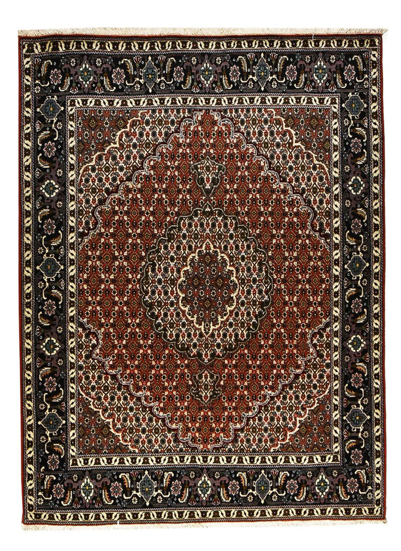 Täbriz - 40 Raj Teppich 148x200cm - Perserteppich - rot