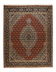Täbriz - 40 Raj Teppich 152x200cm - Perserteppich - rot