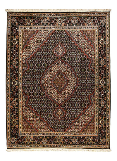 Täbriz - 40 Raj Teppich 150x202cm - Perserteppich - dunkelblau