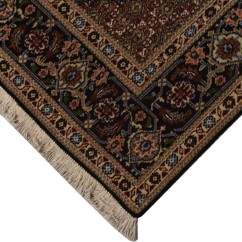 Täbriz - 40 Raj Teppich 150x202cm - Perserteppich - dunkelblau