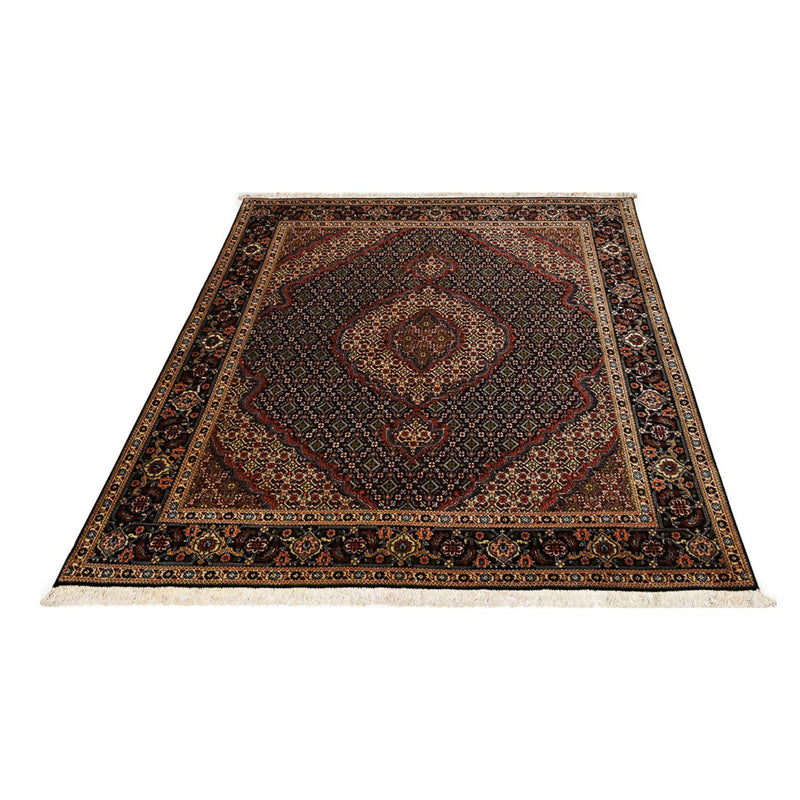Täbriz - 40 Raj Teppich 150x202cm - Perserteppich - dunkelblau