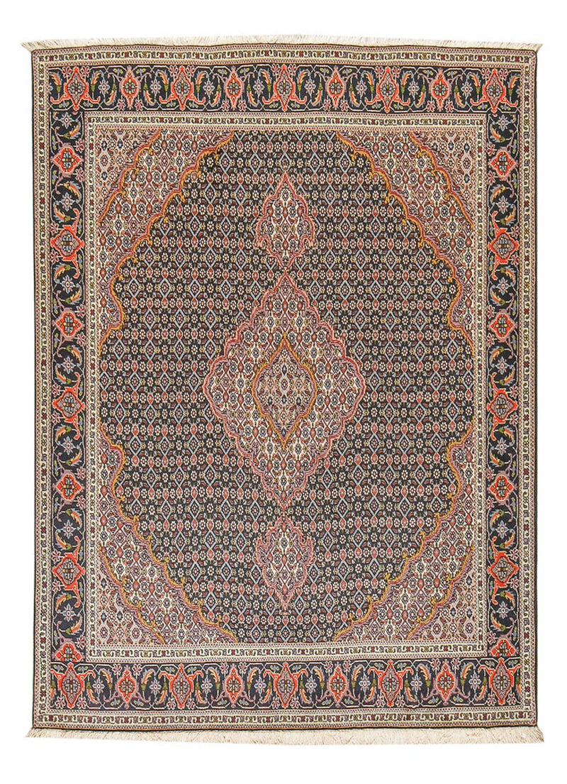 Täbriz - 40 Raj Teppich 150x200cm - Perserteppich - sand