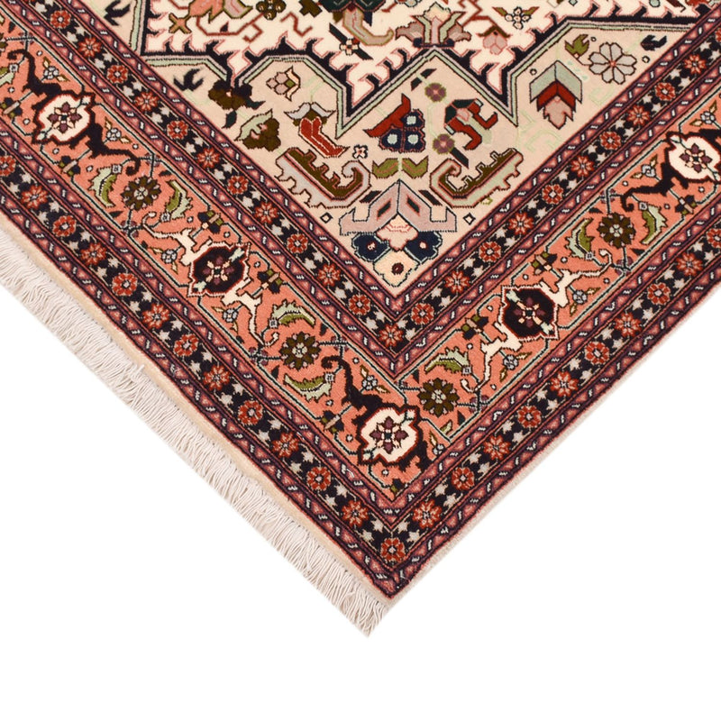 Täbriz - 50 Raj Teppich 105x149cm - Perserteppich - sand