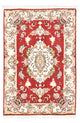 Täbriz - 50 Raj Teppich 60x90cm - Perserteppich - rot