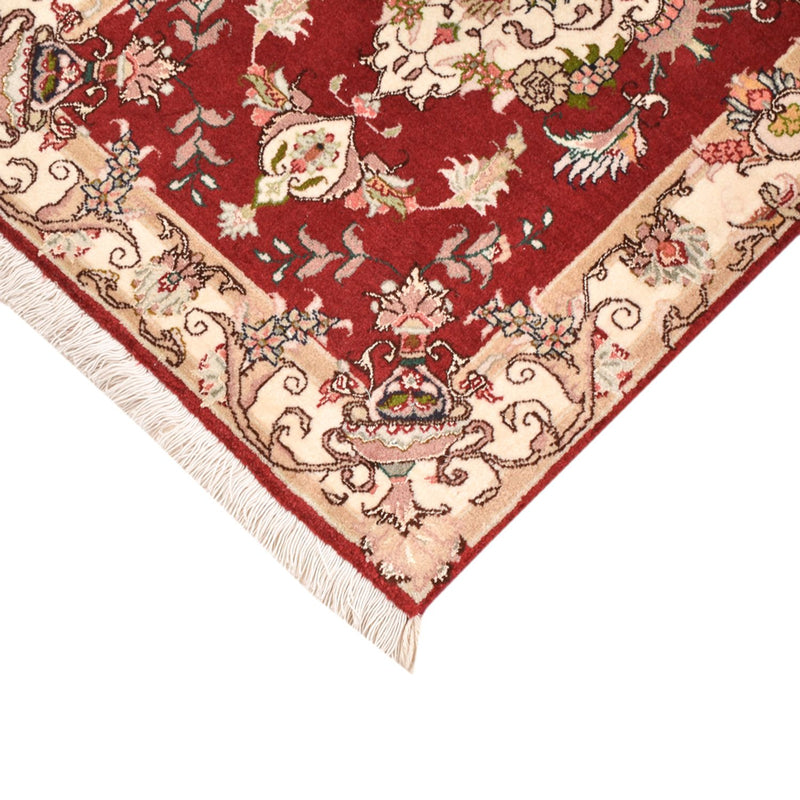 Täbriz - 50 Raj Teppich 60x90cm - Perserteppich - rot