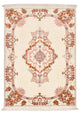 Täbriz - 50 Raj Teppich 60x90cm - Perserteppich - creme