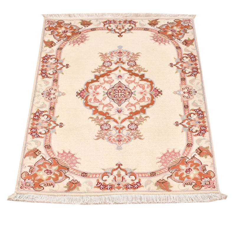 Täbriz - 50 Raj Teppich 60x90cm - Perserteppich - creme